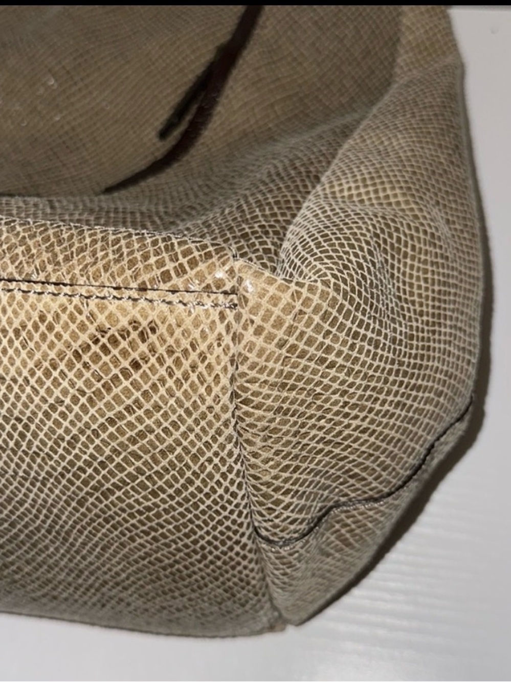 OrYANY Bette Embossed Python Leather Bag. Dust bag included NWOT - Picture 7 of 11